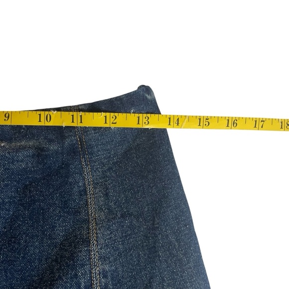 Altar’d State Skirt Denim Blue Scallop Hem Mini Hipster Boho Festival Small NWT - Picture 6 of 7